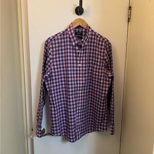 Nordstrom Men’s Blue and Pink Checkered Shirt